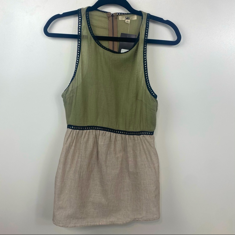 NWT Ya Los Angeles Top Mix Media Sleeveless Large